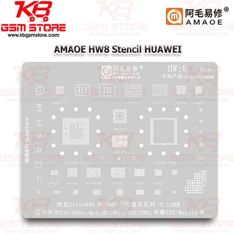 AMAOE HW8 Stencil HUAWEI