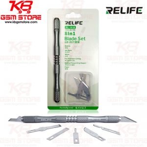 RELIFE RL-101B 8-in-1 knife Set For Mobile Phone Mainboard BGA PCB Chip IC Repair Degumming Spade Scraper