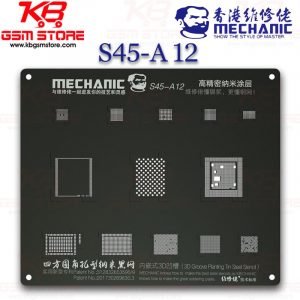 Mechanic 3D Groove Black Stencil For iPhone A12 CPU NAND Baseband IC Chip BGA Reballin