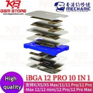 Mechanic iBGA 12 Pro 10 in 1 BGA Reballing Stencil Platform For iPhone X-12 pro 2021