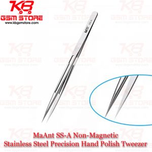 MaAnt SS-A Non-Magnetic Stainless Steel Precision Hand Polish Tweezer