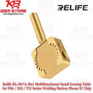 Relife RL-067A 3in1 Multifunctional Small Ironing Table for 936 / 210 / T12 Series Welding Station Phone IC Chip