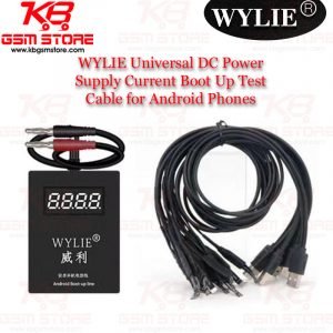 WYLIE Universal DC Power Supply Current Boot Up Test Cable for Android Phones