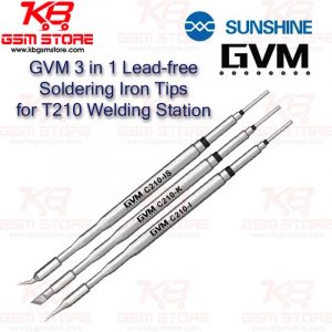GVM 3 in 1 Lead-free Soldering Iron Tips for T210 Welding Station