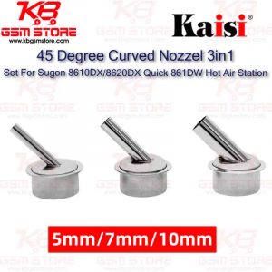 45 Degree Curved Nozzel 3in1 Set For Sugon 8610DX/8620DX Quick 861DW Hot Air Station