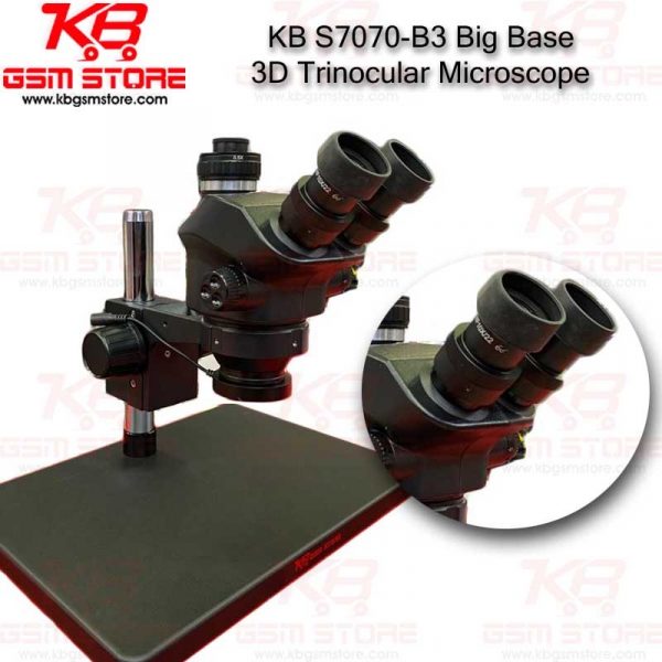 KB S7070-B3 Big Base 3D Trinocular Microscope