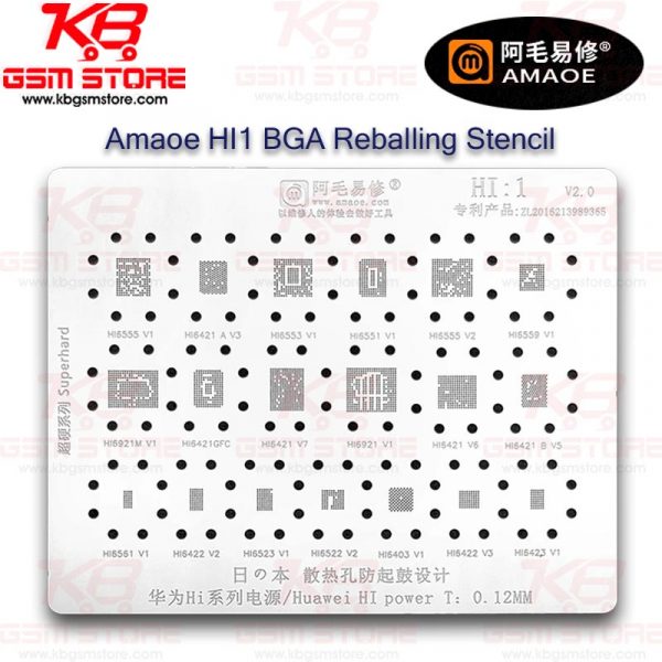 Amaoe HI1 BGA Reballing Stencil