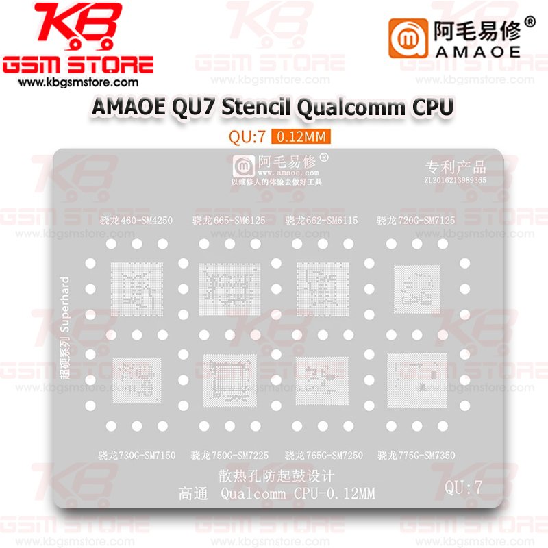 AMAOE QU7 Stencil Qualcomm CPU
