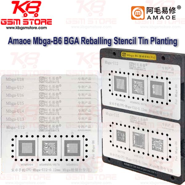 Amaoe Mbga-B6 BGA Reballing Stencil Tin Planting