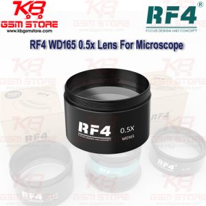 RF4 WD165 0.5X Auxiliary Microscope Lens for Trinocular Stereo Zoom Microscope