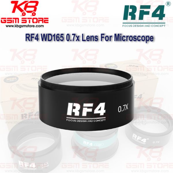 RF4 WD165 0.7X Auxiliary Microscope Lens for Trinocular Stereo Zoom Microscope