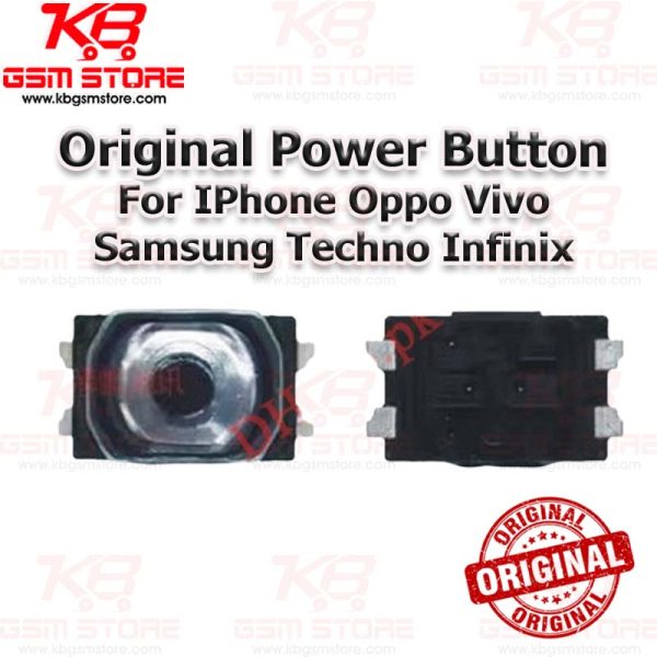 Original Power Button For iPhone,Oppo,Vivo,Samsung,Techno & Infinix