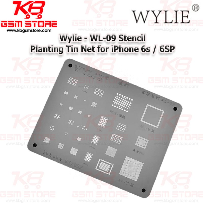Wylie - WL-09 Stencil Planting Tin Net for iPhone 6s 6SP 2024