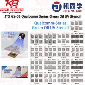 JTX GS-01 Qualcomm Series Green Oil UV Stencil
