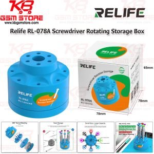 Relife RL-078A Screwdriver Rotating Storage Box