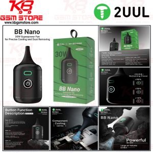 2UUL DA90 BB Nano 30W Superpower Fan for Precise Cooling & Dust Reoving