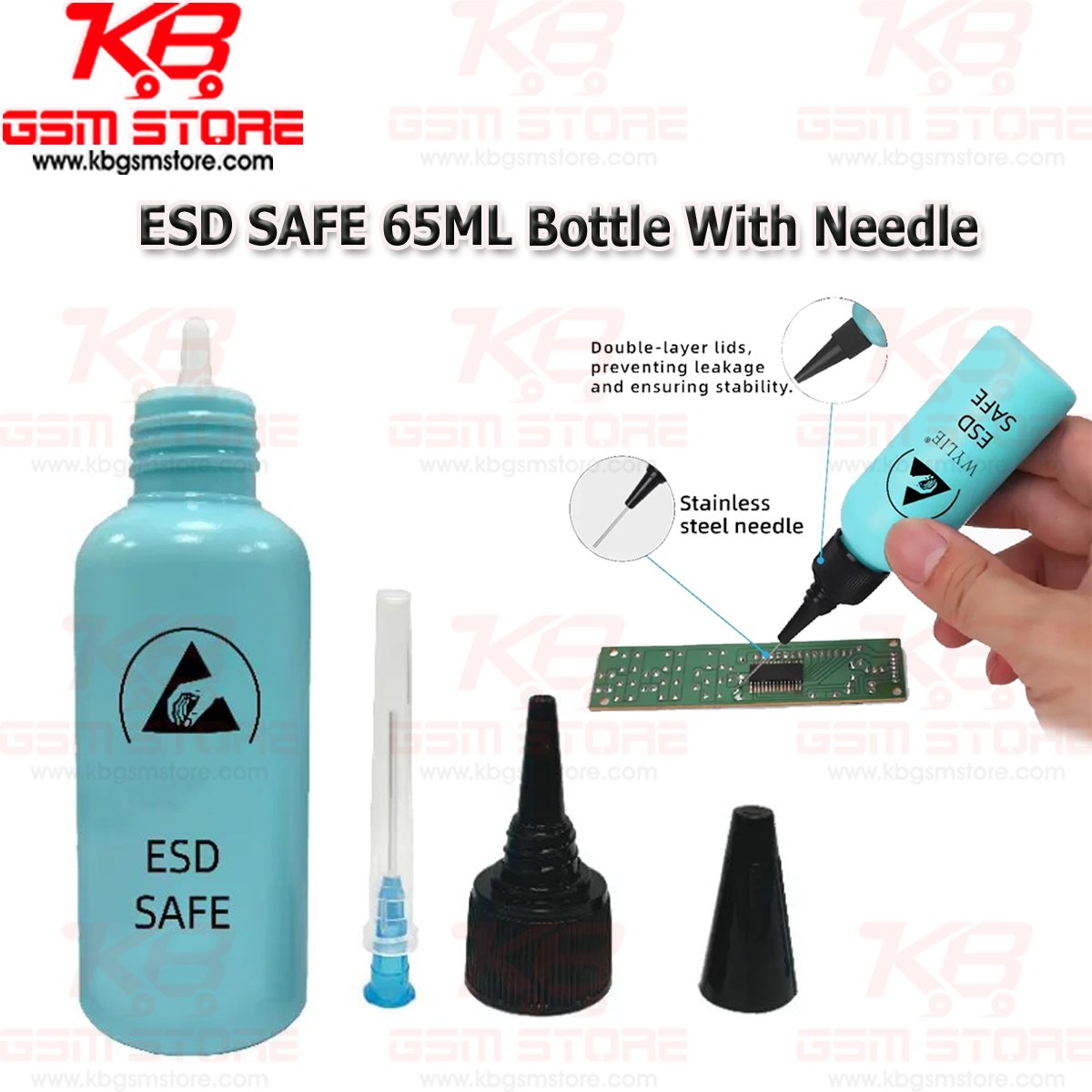 ESD SAFE 65ML Bottle With Needle