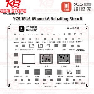 YCS IP16 iPhone16 Reballing Stencil
