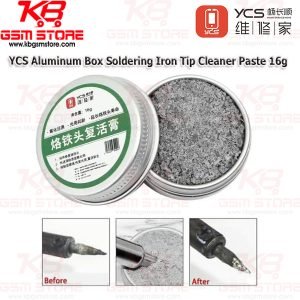 YCS Aluminum Box Soldering Iron Tip Cleaner Paste 16g