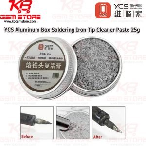 YCS Aluminum Box Soldering Iron Tip Cleaner Paste 25g