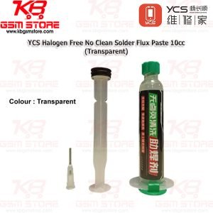 YCS Halogen Free No Clean Solder Flux Paste 10cc (Transparent)
