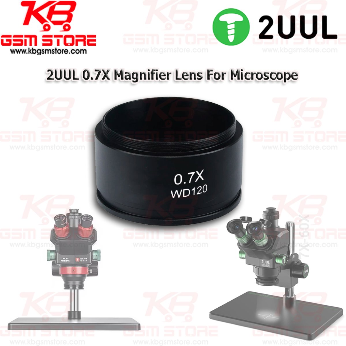 2UUL 0.7X Magnifier Lens For Microscope