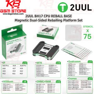 2UUL BH17 CPU REBALL BASE Magnetic Dual-Sided Reballing Platform Set